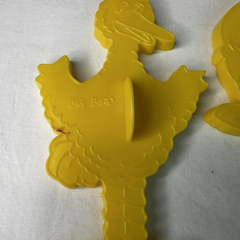 Vintage Lot 3 Wilton Sesame‎ Street Cookie Cutters Playdoh Molds Muppets 70s